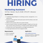 Marketing Assistant Call Mar 2023